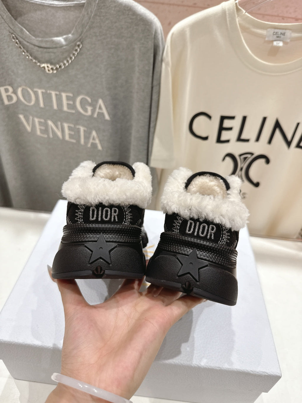 Dior Chrono Sneaker 25S in Black Suede and Mesh Fabric Style 6