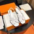 Hermes Elbe Sandal 60 White