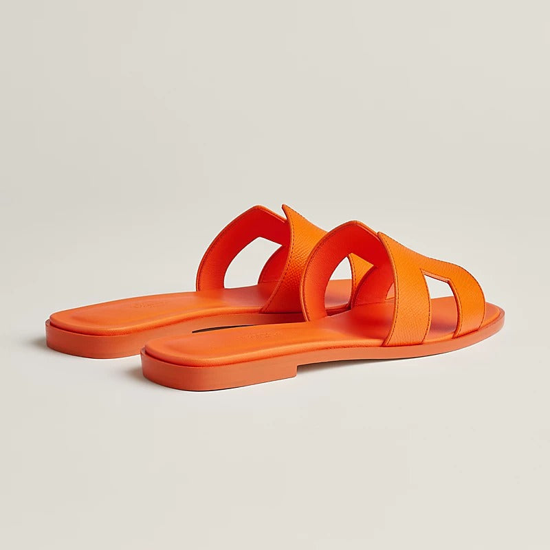 Hermes 0RAN Sandal Orange Sunset